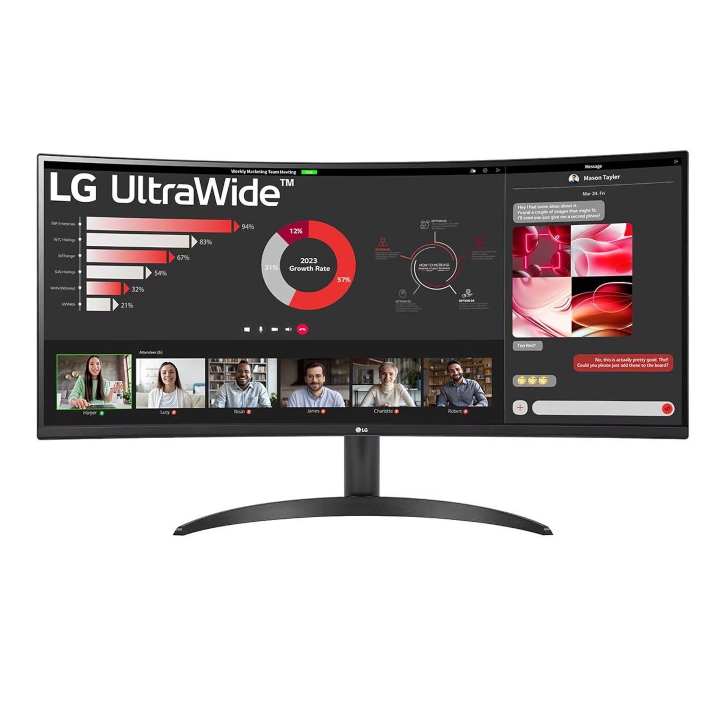 LG UltraWide 34" QHD VA Curved Monitor 100Hz-0