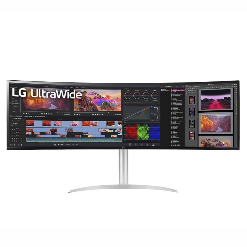 LG UltraWide 49" Dual-QHD IPS Curved Monitor 144Hz with USB-C incl Speakers-0