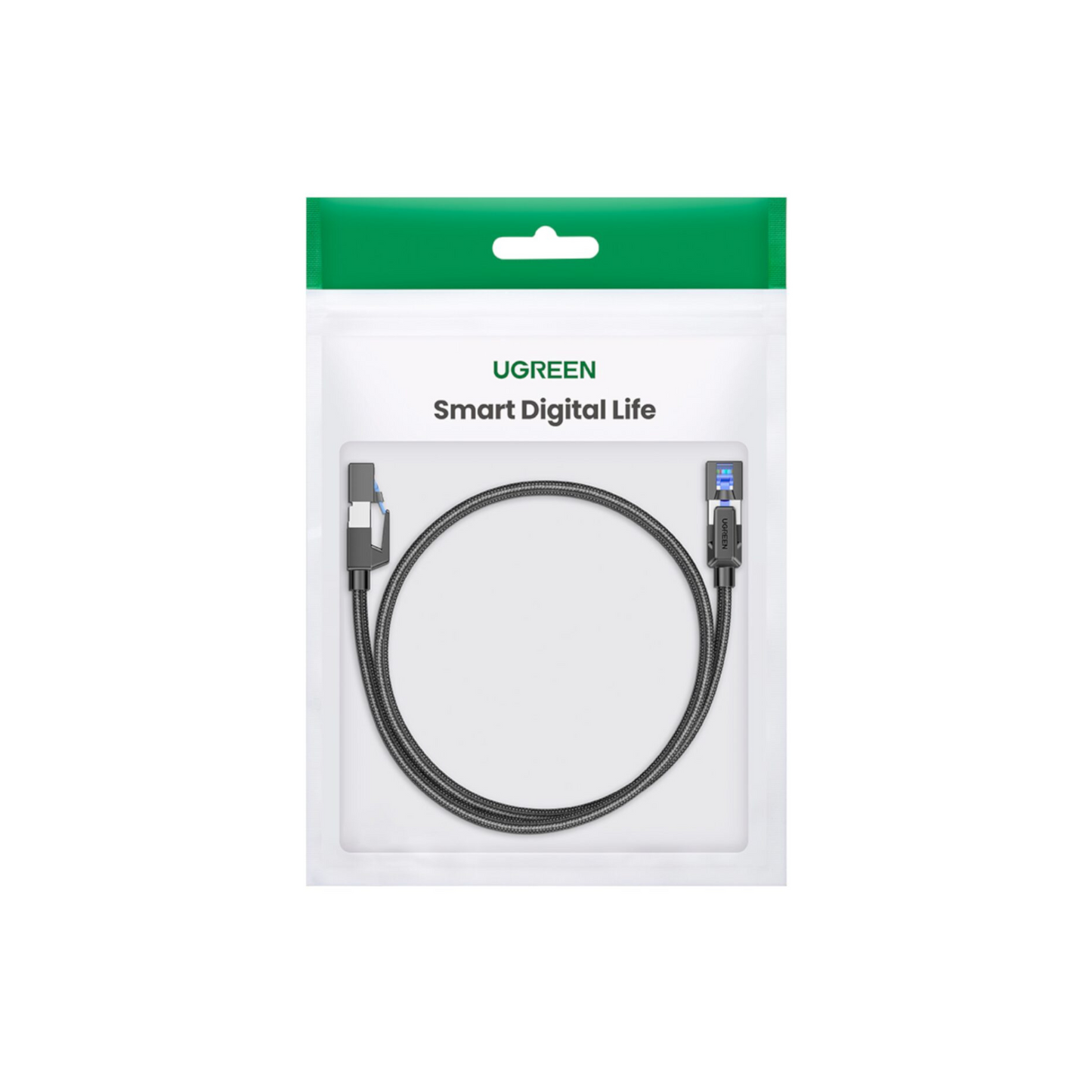 UGREEN Cat8 Nylon Braided Ethernet Cable – 40Gbps with Modular Plugs – 5m