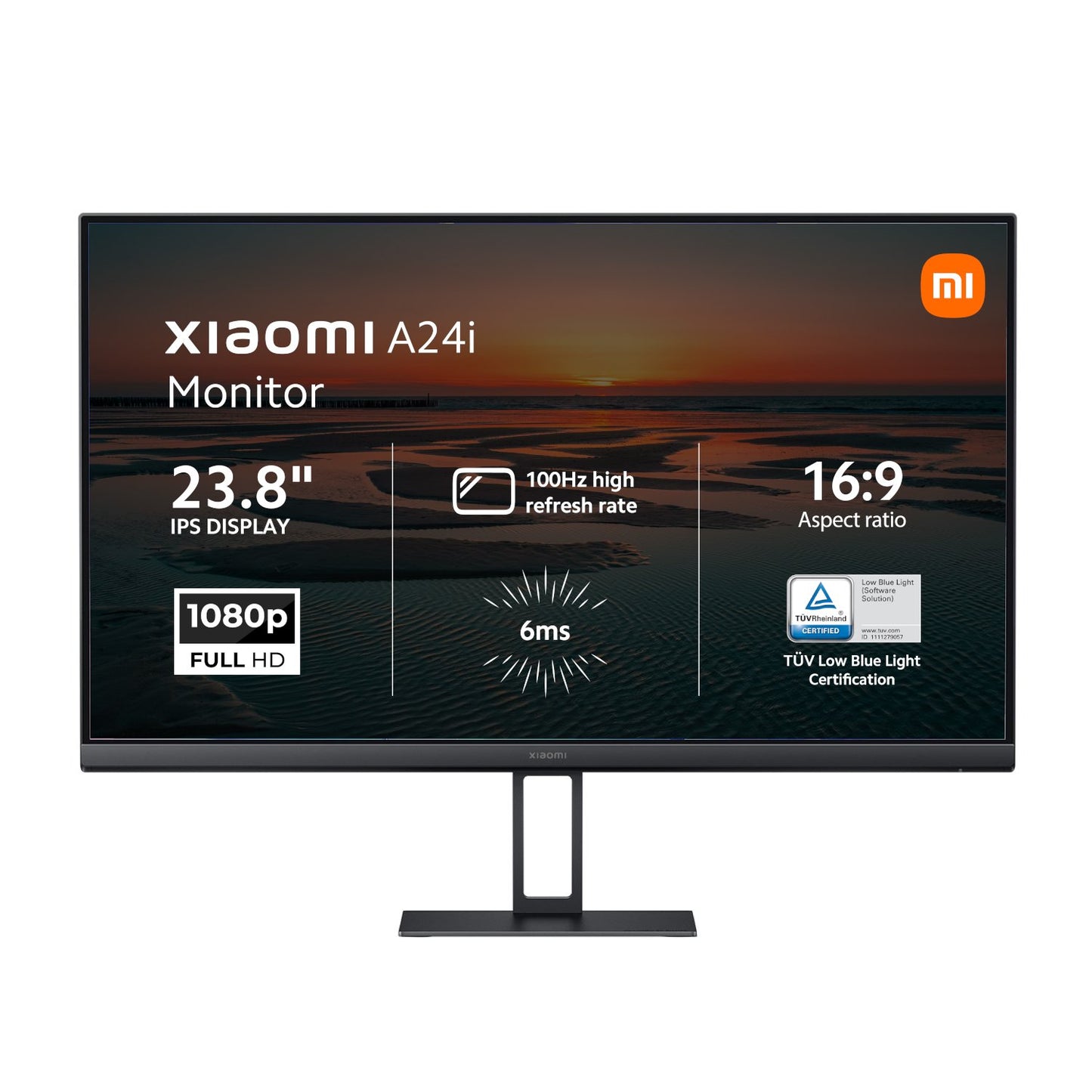 Xiaomi A24i 24" Full HD 1080p IPS Monitor (100Hz, 6ms, 16_9, HDMI/DP, Flicker-Free, and VESA Mount)-0