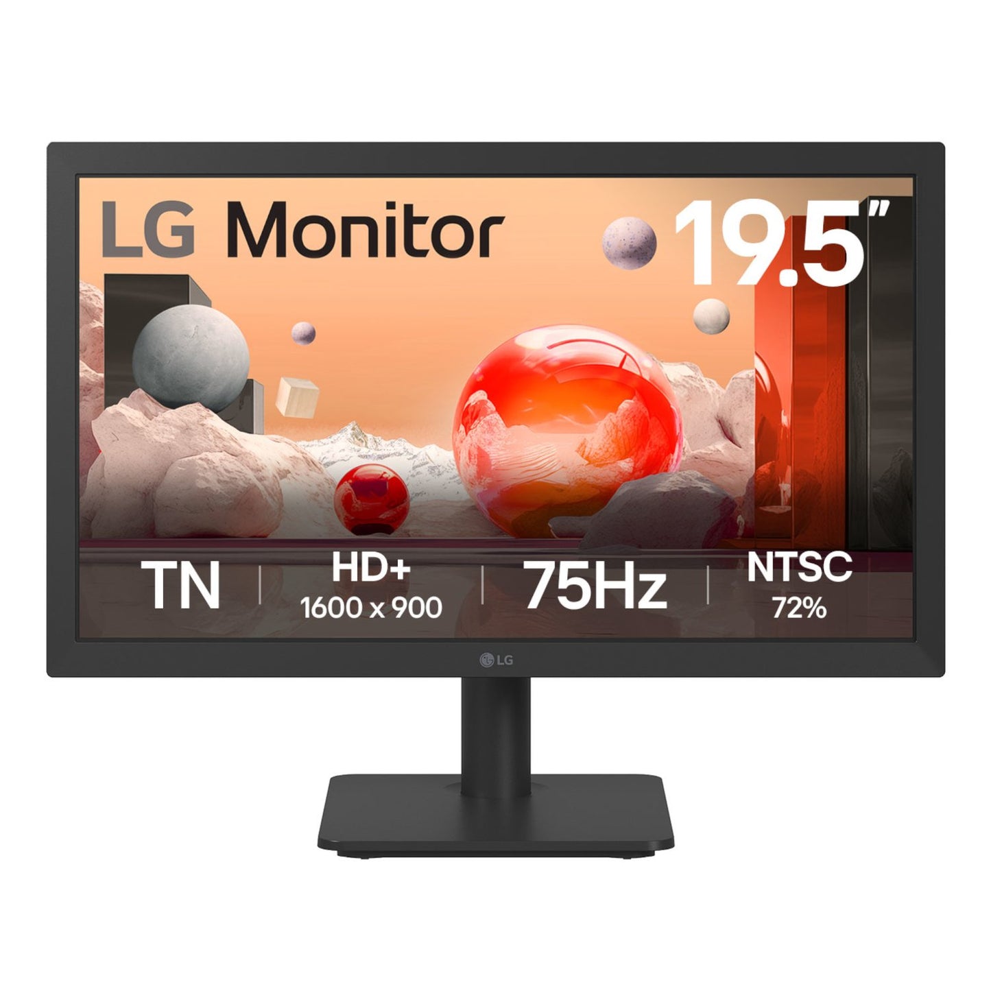 LG Essential 20" WSXGA TN Monitor 75Hz-0