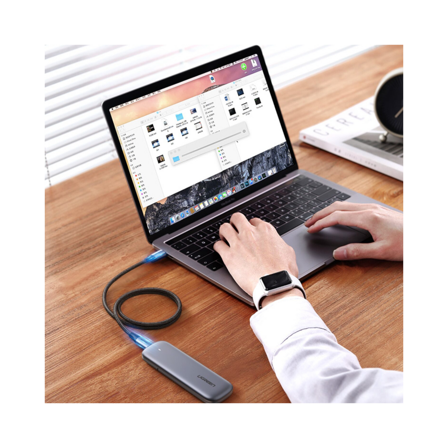 UGREEN Gen2 Type-C Male to Male Data Cable – 240W Fast Charging | 10Gbps | 4K