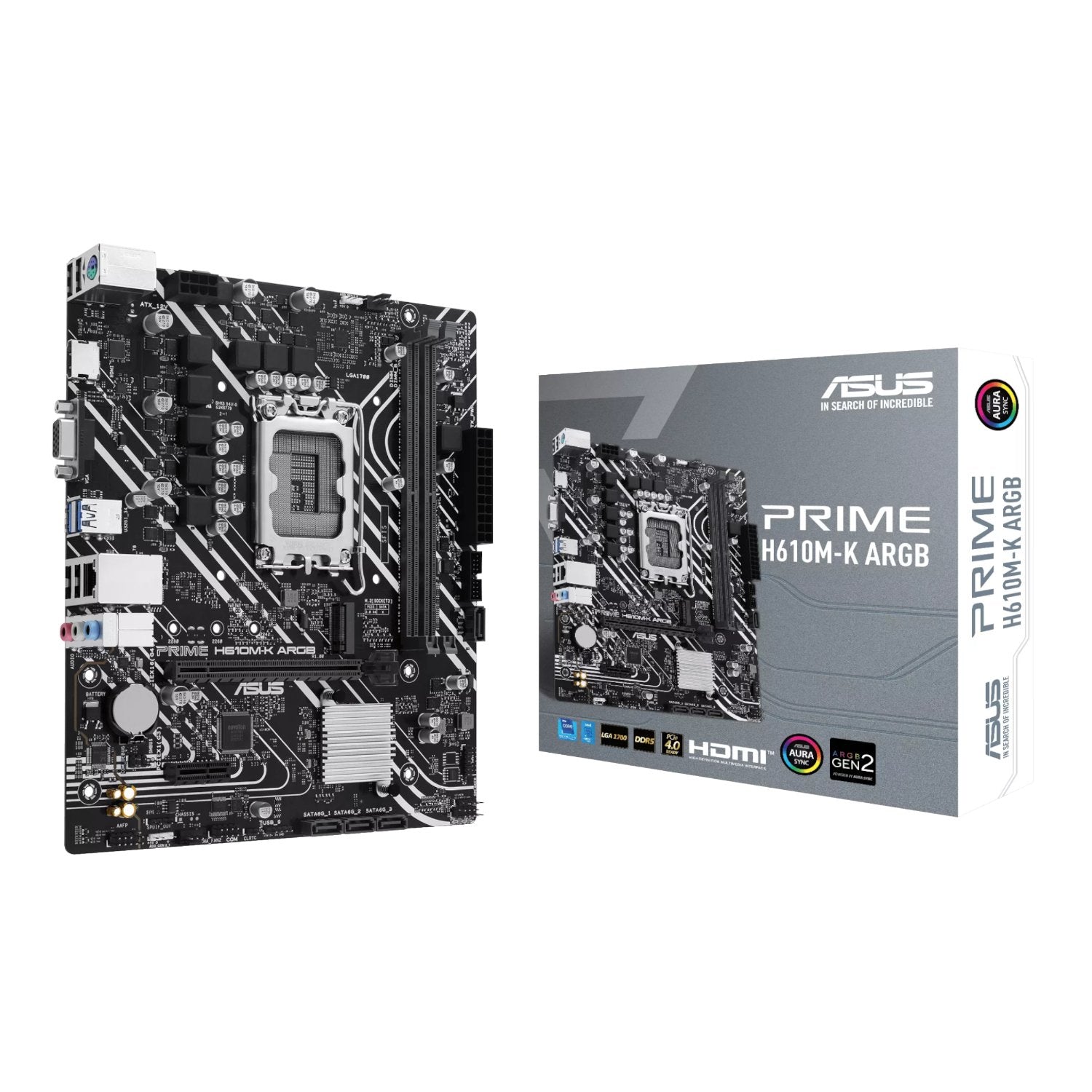 Asus PRIME H610M-K ARGB Intel LGA1700 M-ATX Motherboard-0