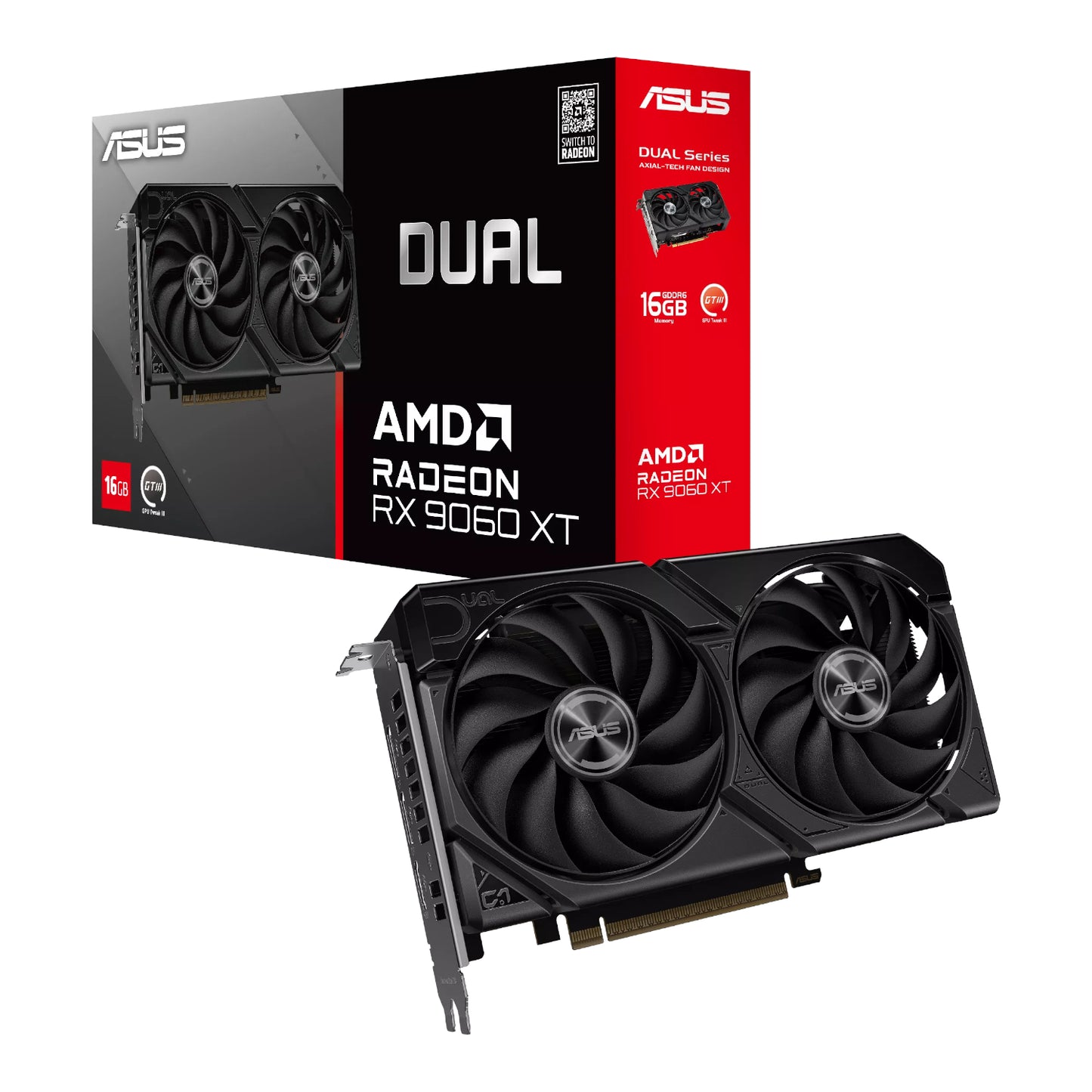 Asus Dual Radeon RX 9060 XT 16GB GDDR6 Graphics Card-0