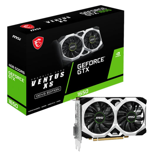 MSI Nvidia GeForce GTX 1650 D6 VENTUS XS OCV3 4GB GDDR6 128-BIT Graphics Card-0