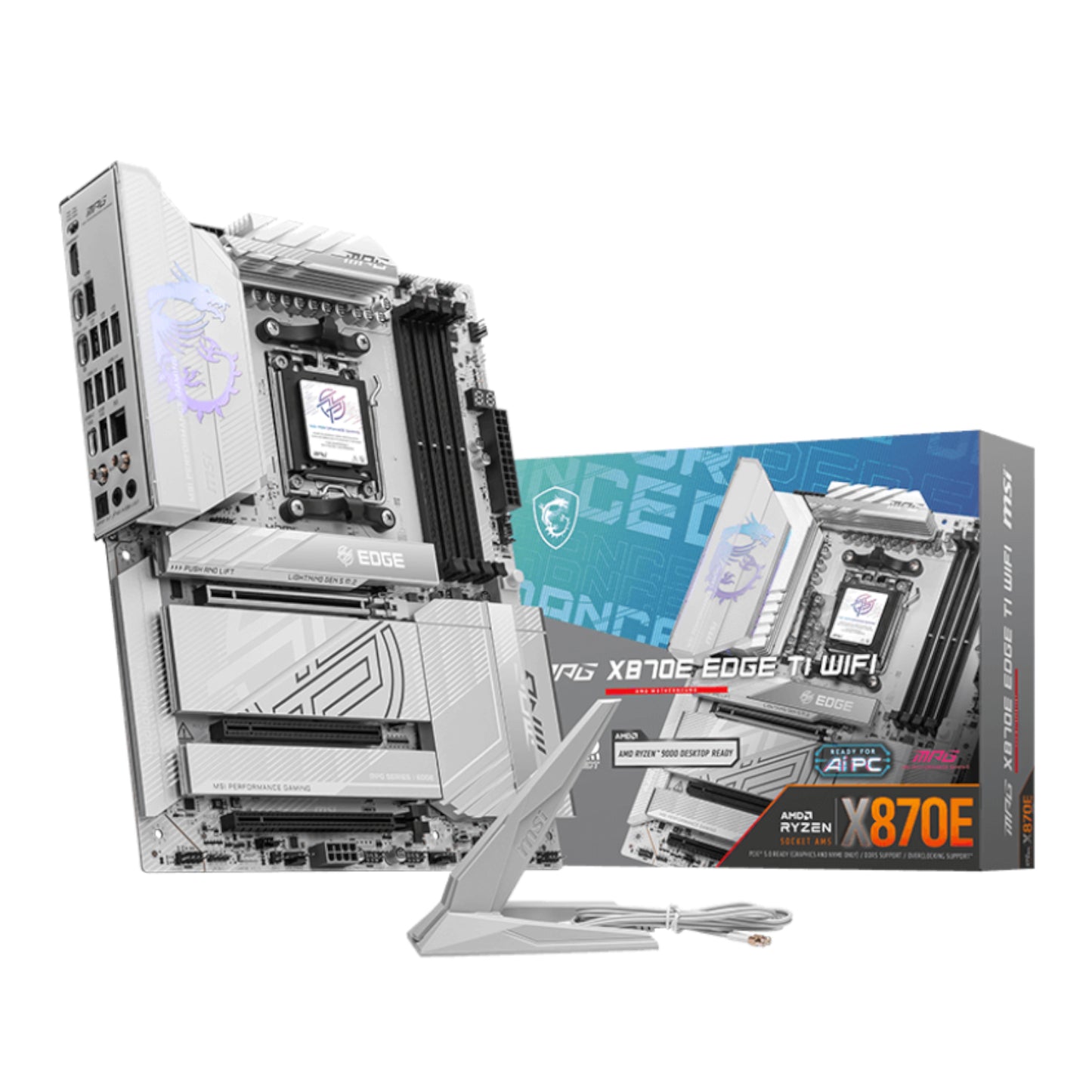 MSI MPG X870E EDGE TI WIFI AM5 ATX DDR5 Gaming Motherboard-0