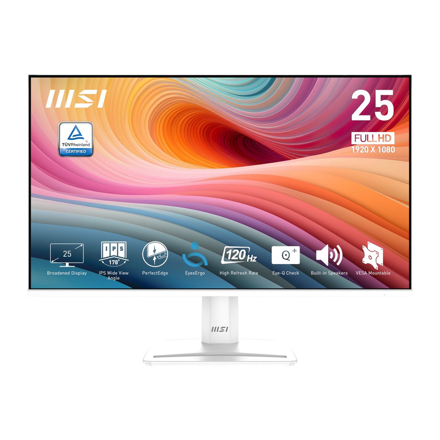 MSI PerfectEdge PRO MP251W E2 24.5" FHD IPS Office Monitor – White-0