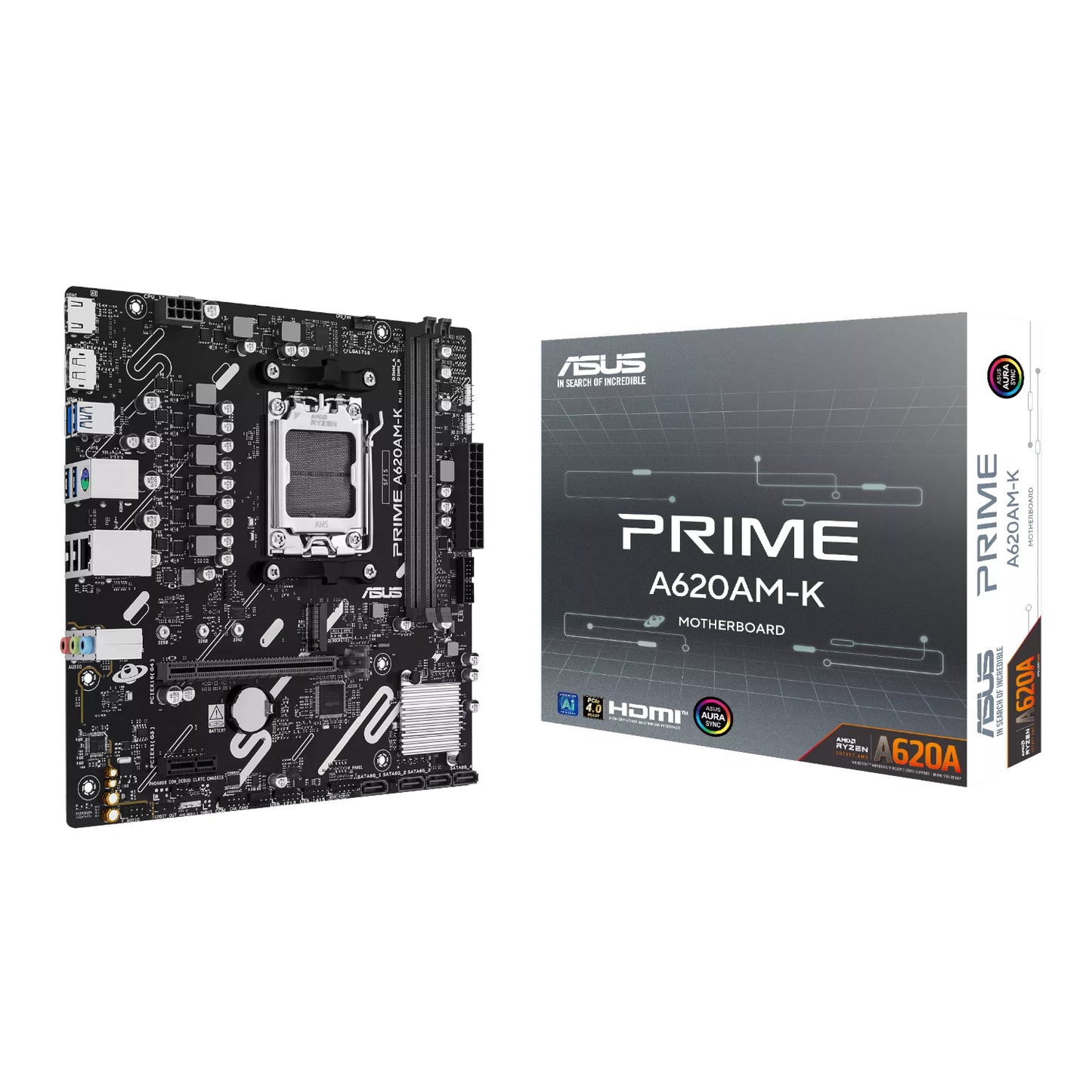 Asus PRIME A620AM-K AM5 M-ATX Motherboard-0