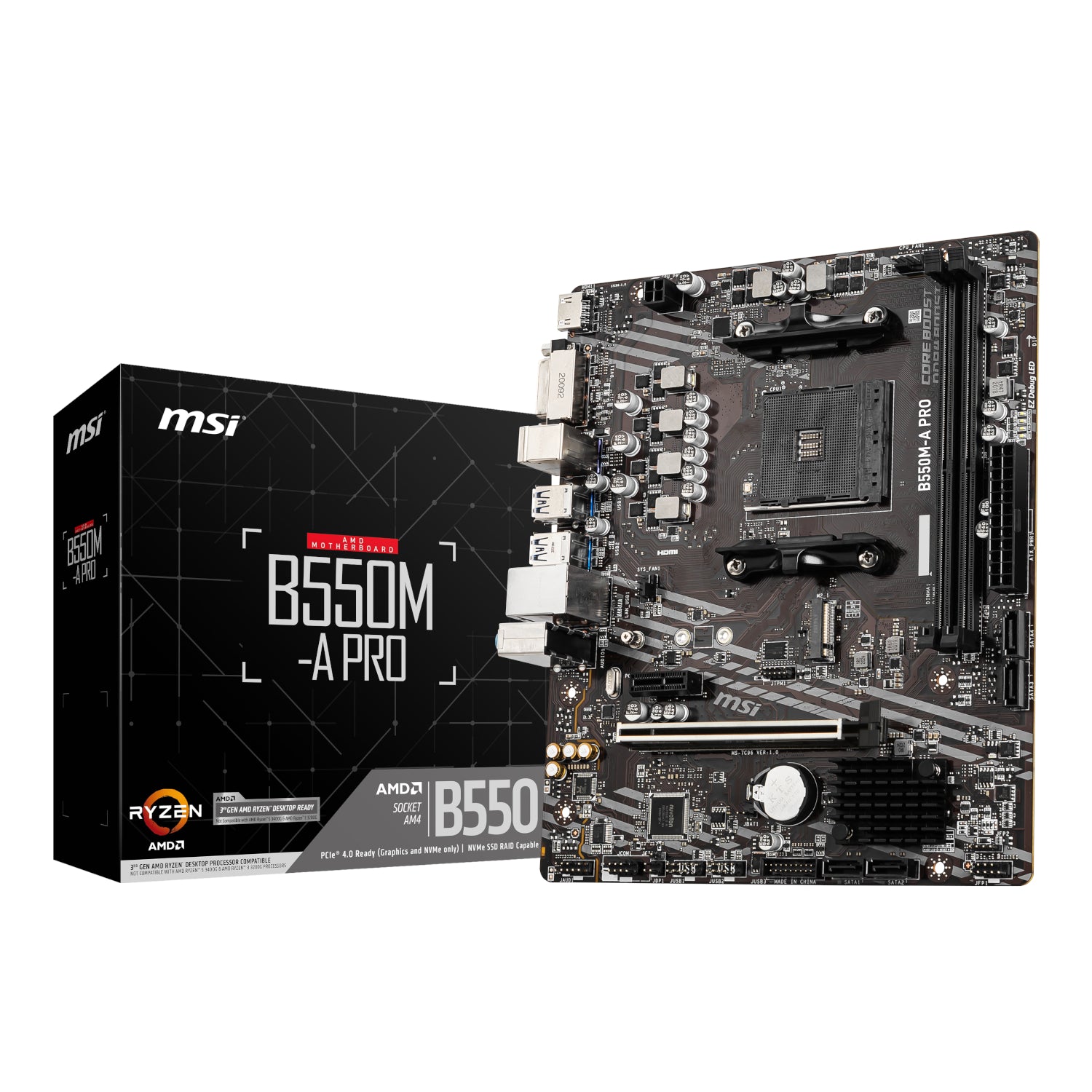 MSI B550M-A Pro AM4 M-ATX Motherboard-0