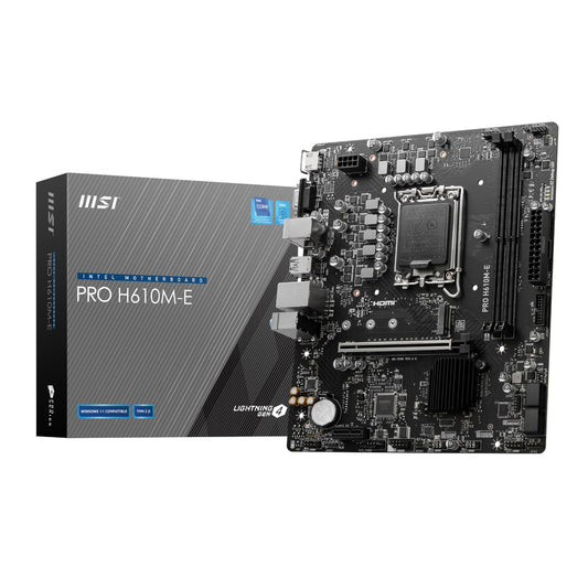 MSI PRO H610M-E Intel LGA1700 DDR5 M-ATX Motherboard-0