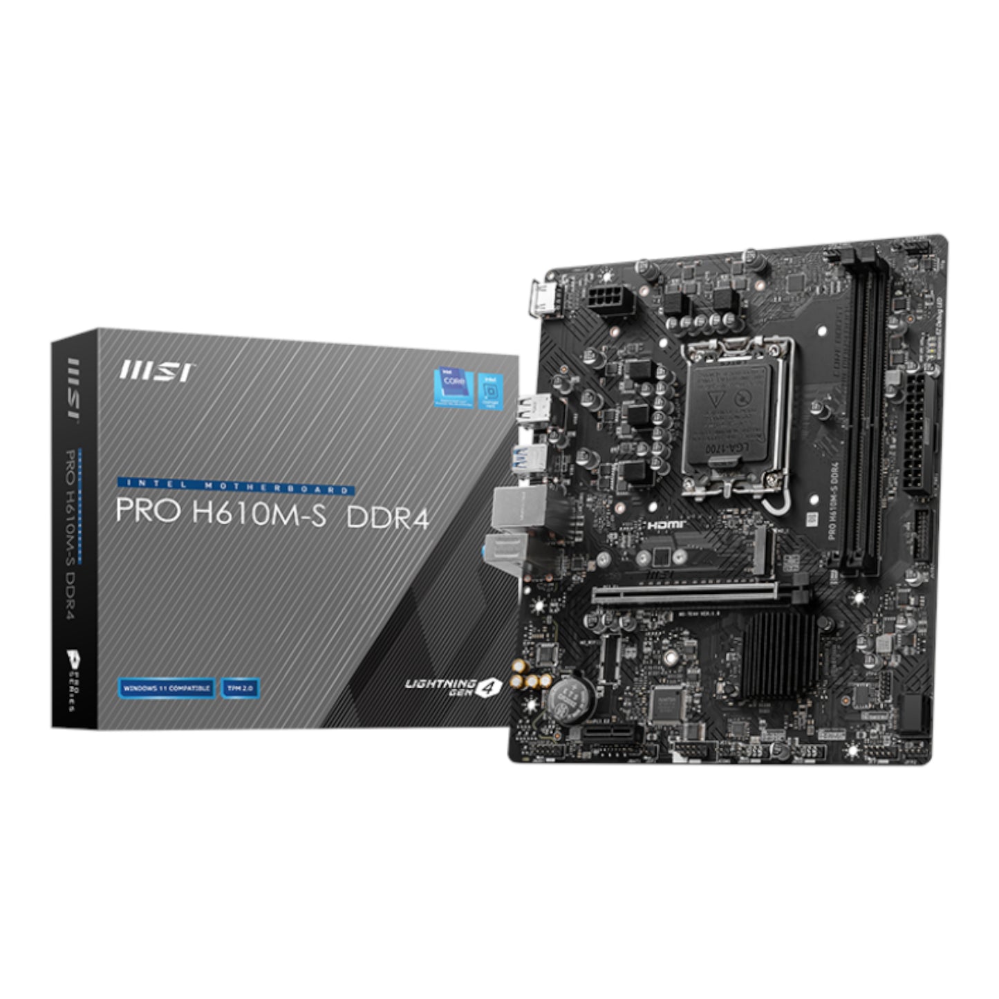 MSI H610M-S PRO LGA1700 M-ATX DDR4 Motherboard-0