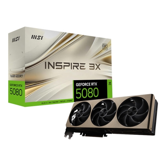 MSI GeForce RTX 5080 16GB INSPIRE 3X OC Graphics Card-0