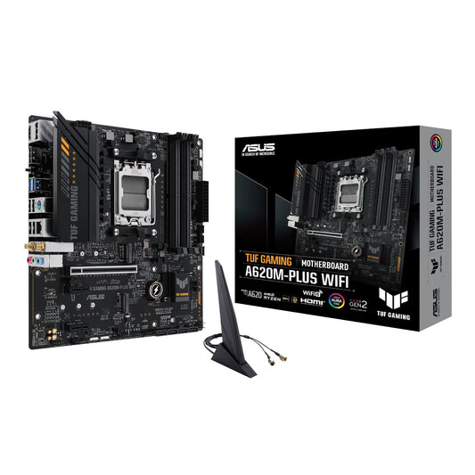 Asus TUF Gaming A620M-PLUS AM5 WIFI M-ATX Motherboard-0