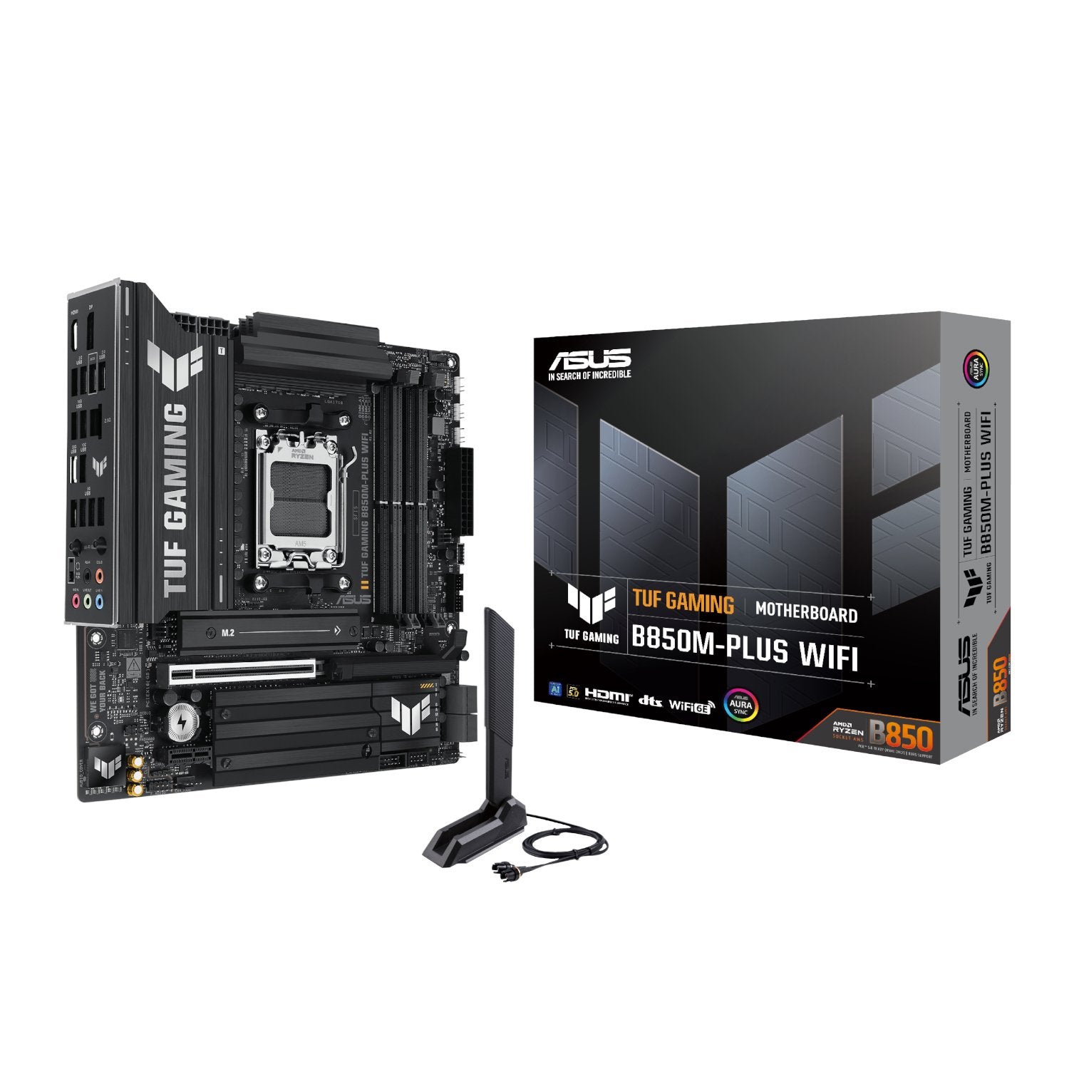 Asus TUF Gaming B850M-PLUS WIFI AM5 Micro ATX Gaming Motherboard-0