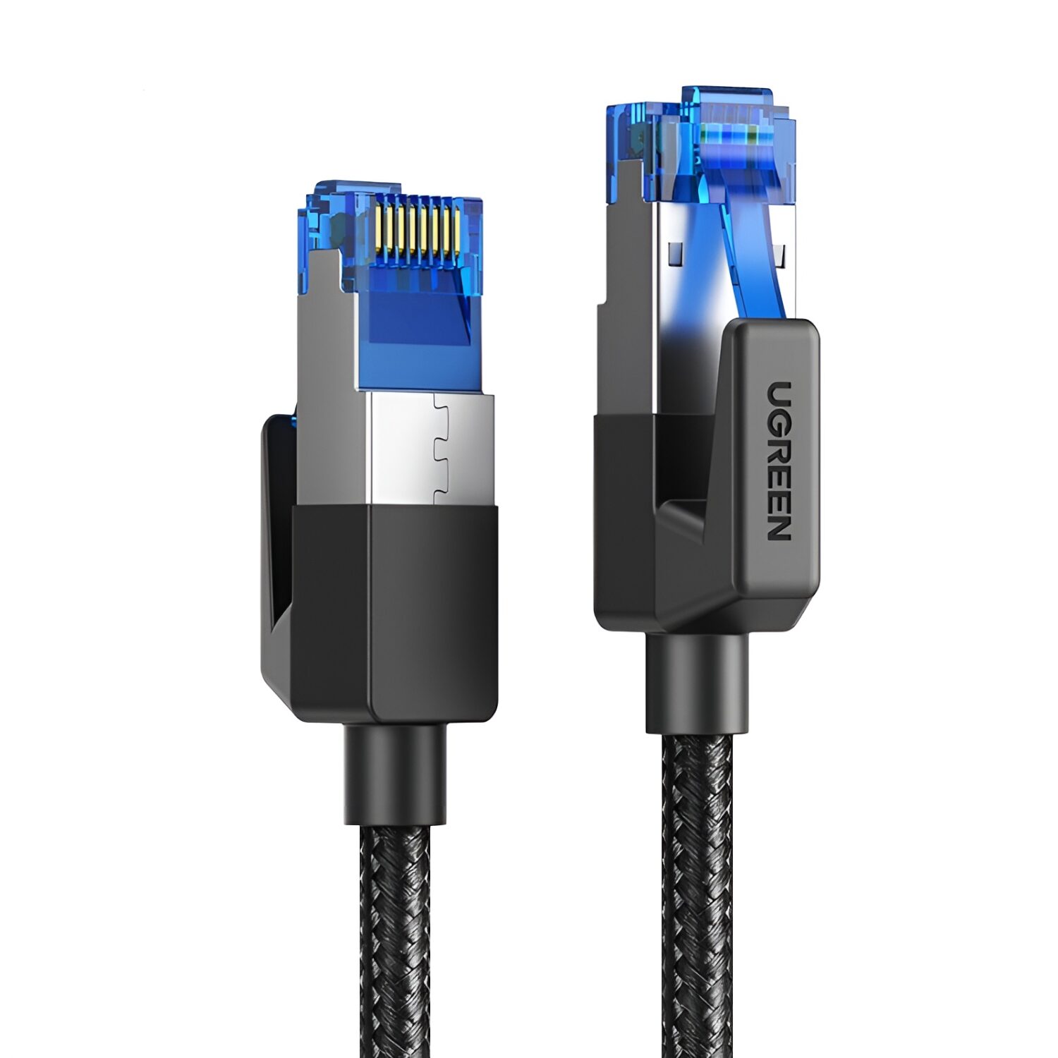 UGREEN Cat8 Nylon Braided Ethernet Cable - 40Gbps with Modular Plugs - 1m-0